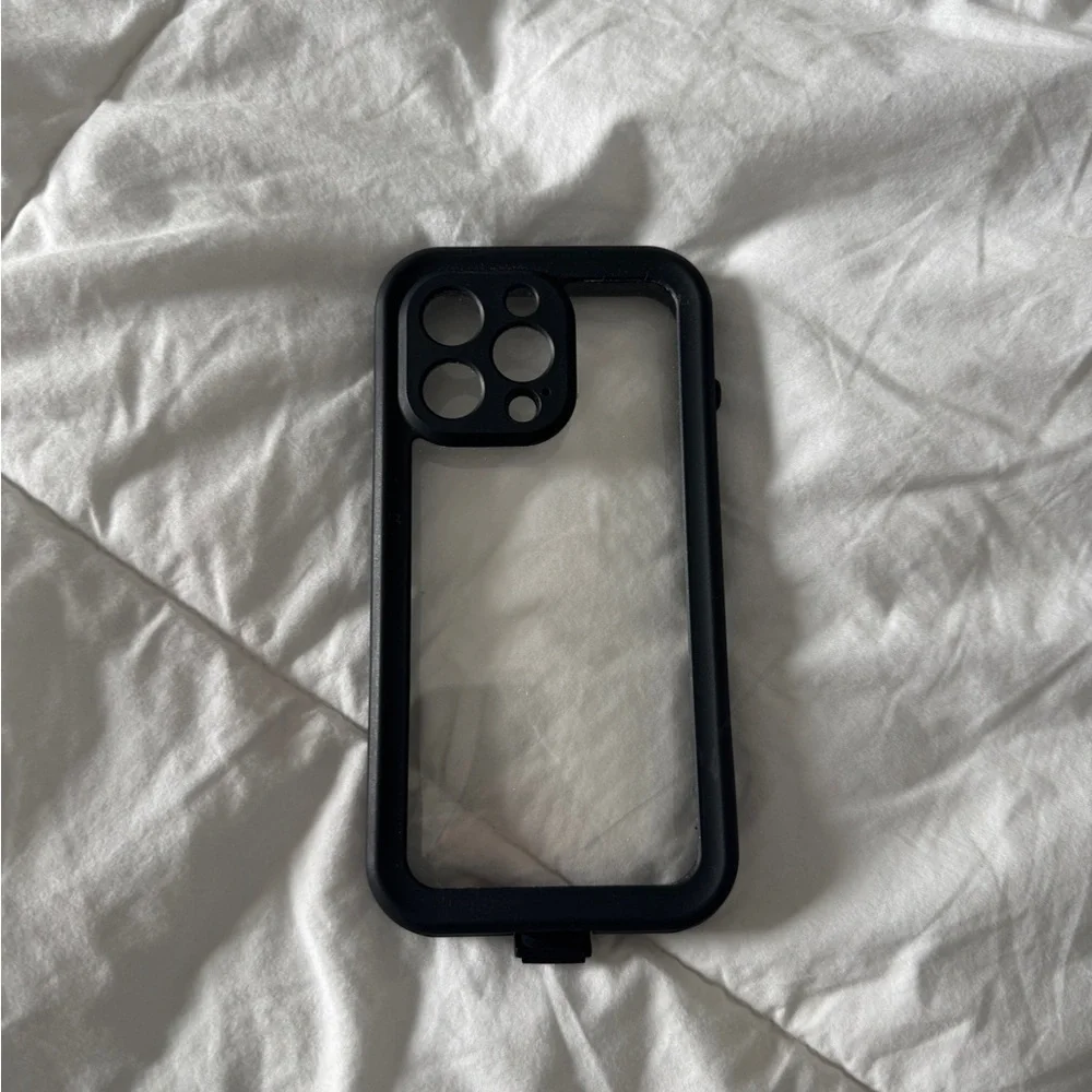 Rugged Two-Piece Clear iPhone Case - Black Protective Border Heavy Duty